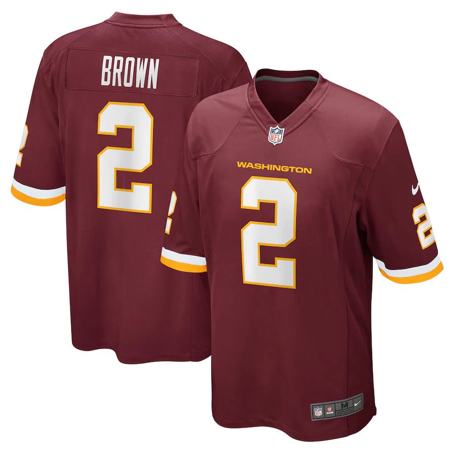 Men Washington Redskins #2 Dyami Brown Nike Burgundy Game NFL Jersey